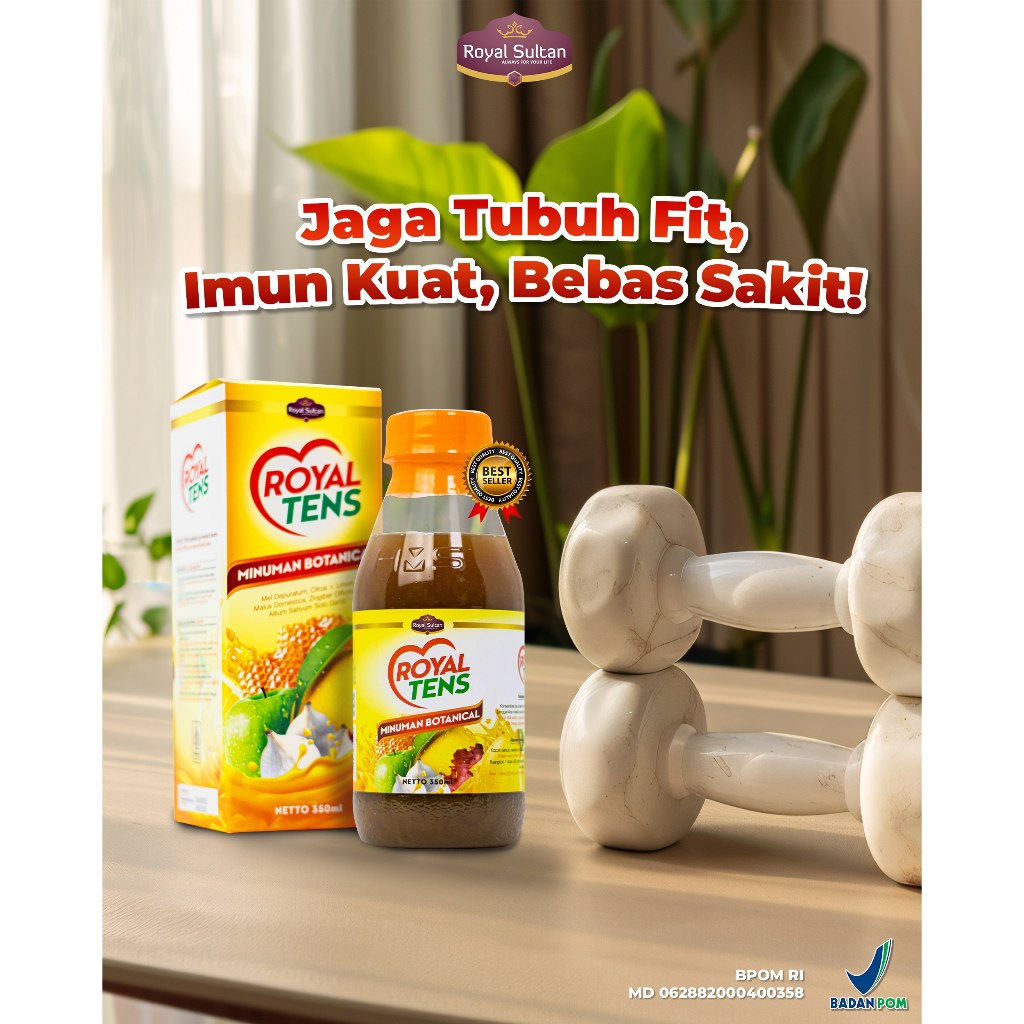 

Minuman Botanical Jus Herbal Madu Cuka Apel Lemon Jahe Merah Bawang Lanang Royal Tens 350ml Asli Berkualitas BPOM RI