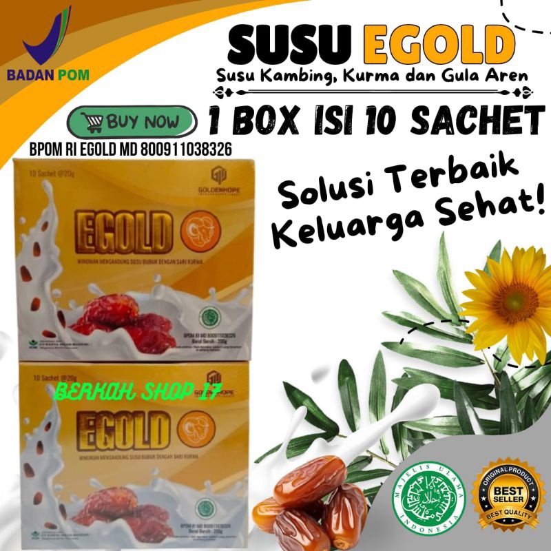 

SUSU KAMBING SARI KURMA EGOLD ISI 10 SACHET