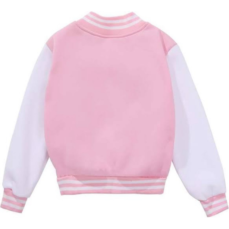 Varsity Pink White Jacket