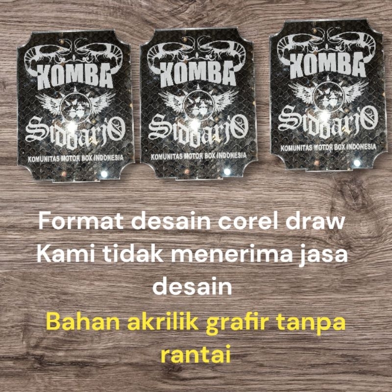 akrilik gantungan kunci custom logo