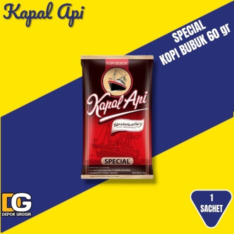 

Kopi Kapal Api Special Merah 60 gr Tanpa Gula