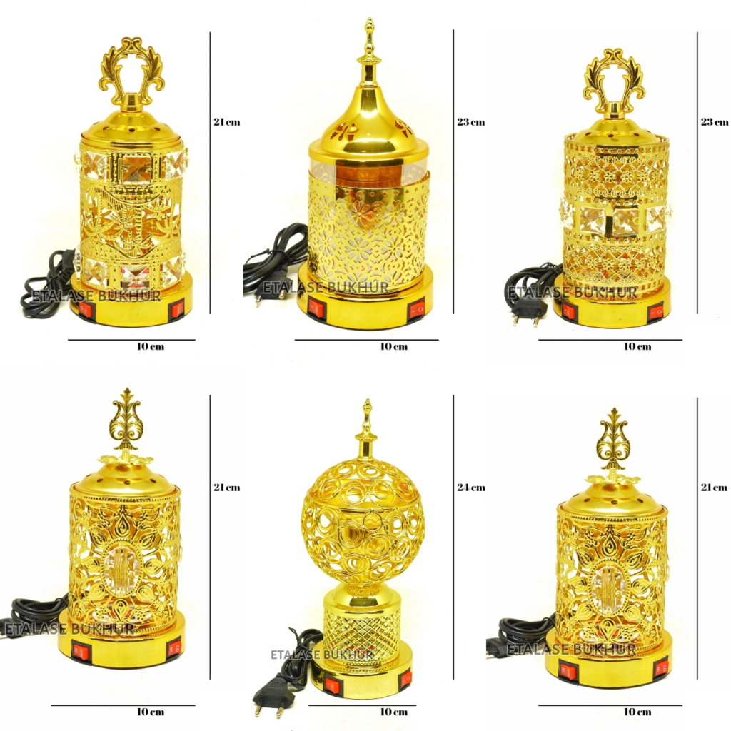 Prapen Listrik Mabkhara Elektrik Tempat Wadah Bakar Buhur Dupa Arab Varian
