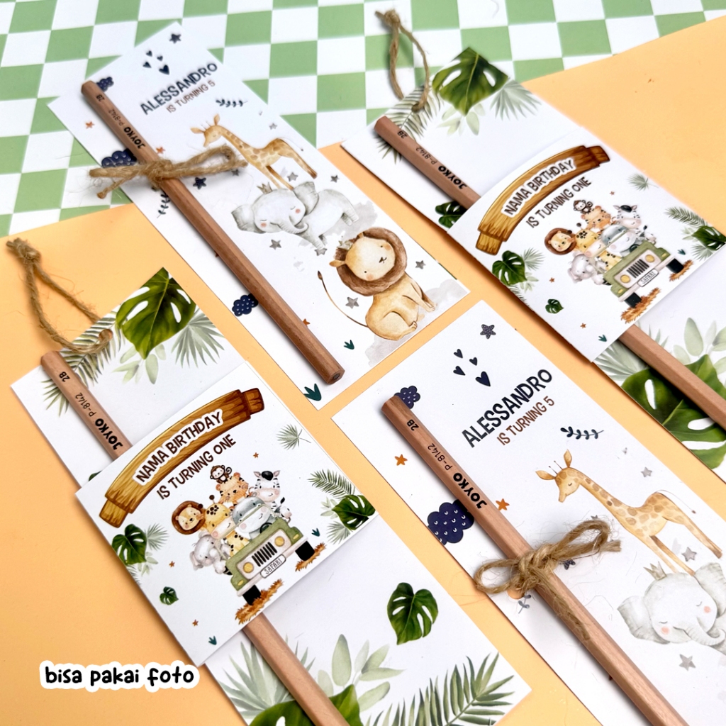 

PENSIL CUSTOM | SOUVENIR ULANG TAHUN | SOUVENIR ULTAH ANAK