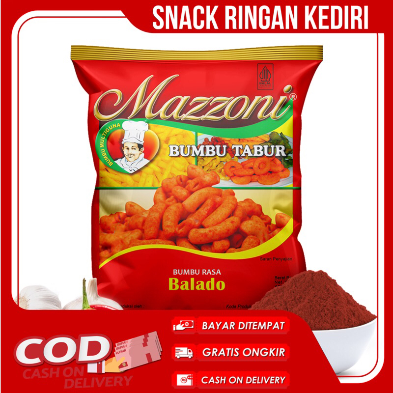 

bumbu tabur balado merk mazzoni 100gram