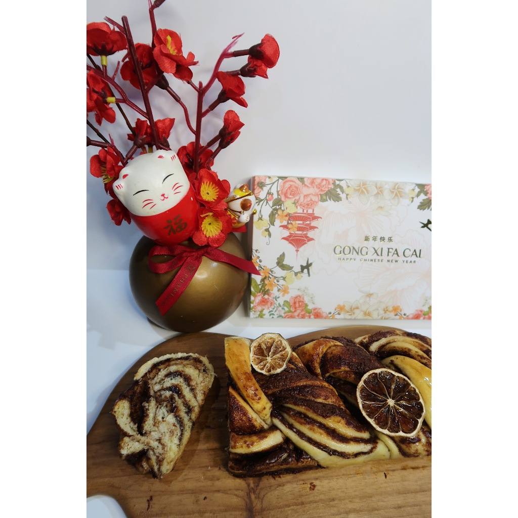 

Chocolate Orange Babka Loaf | CNY Hampers 2025 | Hampers Imlek