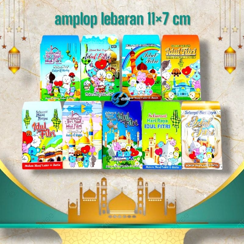 

amplop lebaran angpao lebaran bt21 bts 2 isi 10 lembar 1 gambar