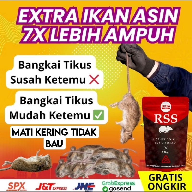 Racun Tikus RSS Tikus Mati Kering  , Racun Tikus Mati Kering