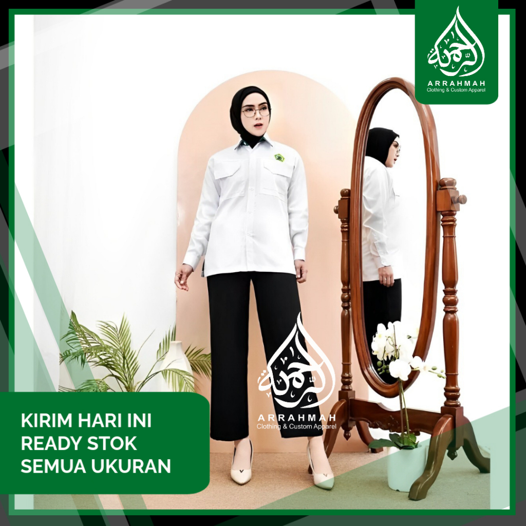 PDH TERBARU KERAH HIJAU Sesuai Intruksi KEMENAG 2024 Bonus PIN KEMENAG+KOPRI+NAMETAG Bahan Bellini S