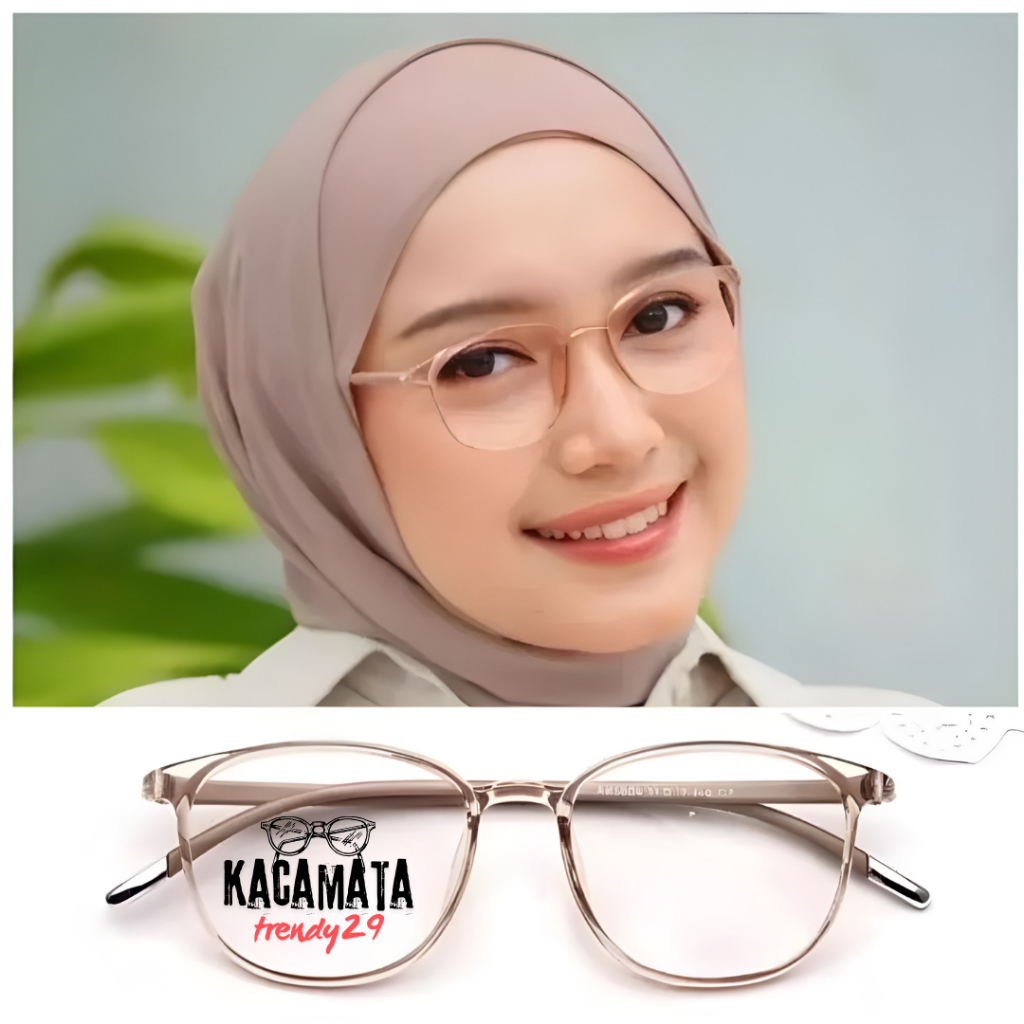 Kacamata Minus Wanita Lentur Oval Photocromic Anti Radiasi 5004