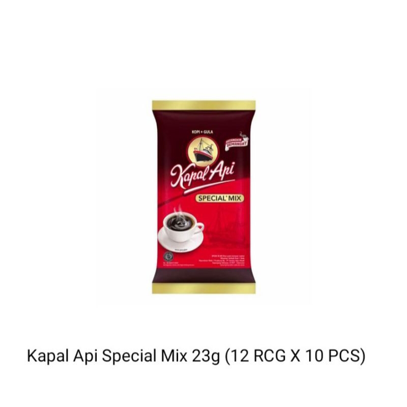 

Kapal Api Special Mix Kapasir 23g (12 RCG X 10 PCS)