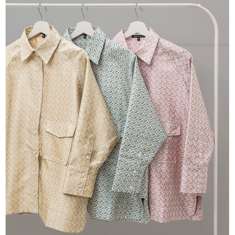 Buttonscarves Bimu Jacquard Shirt With Pocket New Buttonscarves monogram