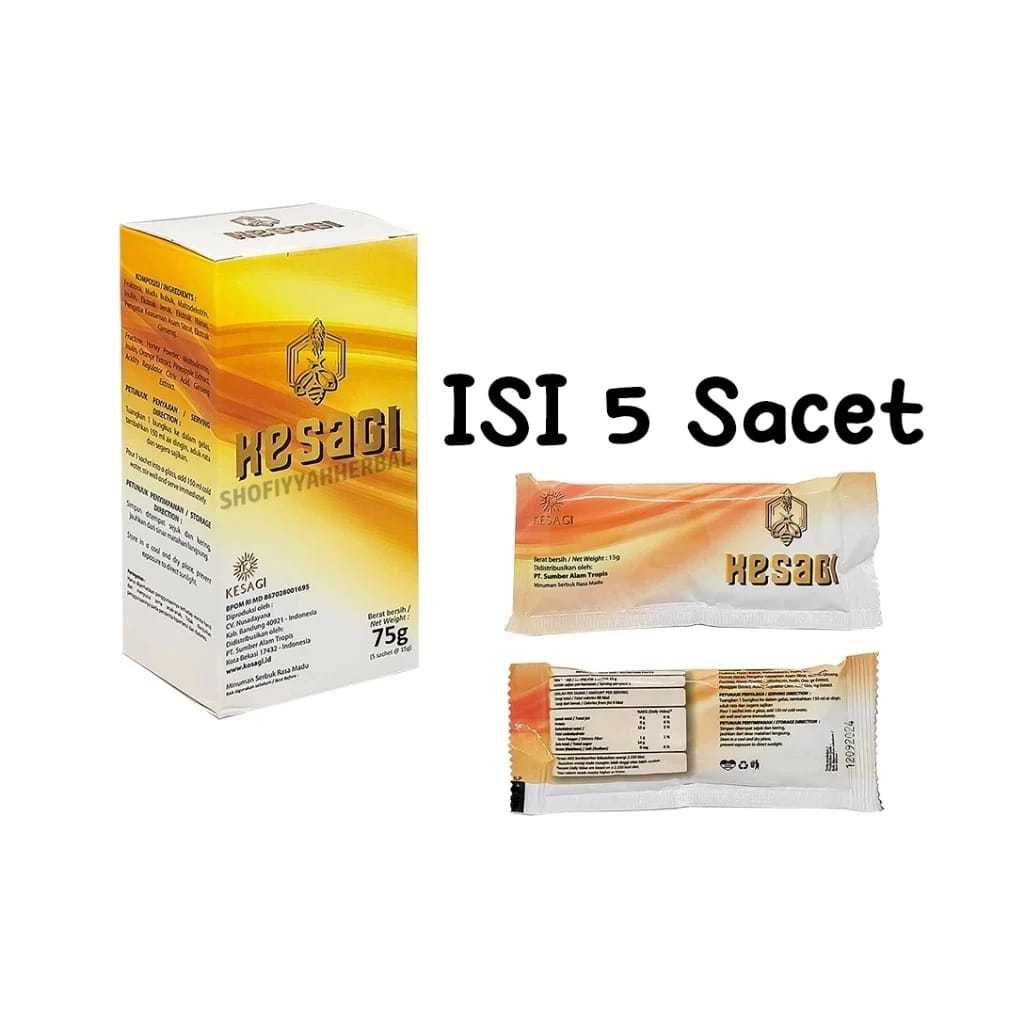 

Kesagi Herbal Madu Pria || Suplemen Stamina Kuat Tahan Lama Original