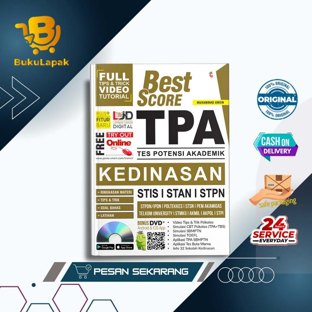Buku Tes CPNS - BEST SCORE TPA KEDINASAN BUKU TPA PSIKOTES
