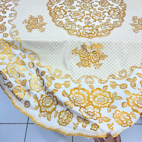 Terlaris Taplak Meja Makan Oval Ukuran 150x228cm Taplak Meja Tamu PVC Tahan Air Alas Meja Oval Besar