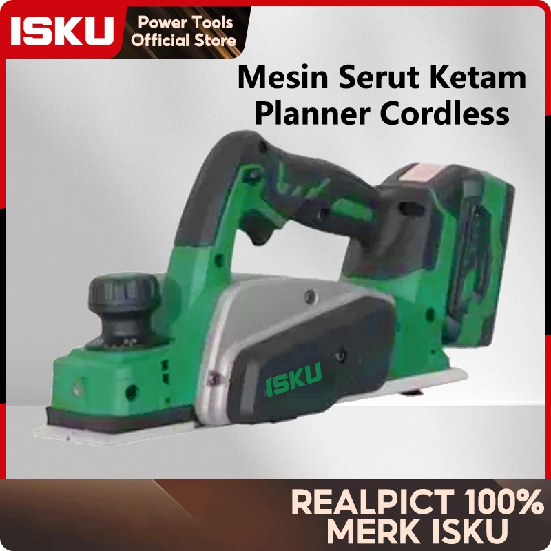 ISKU Electric Woodworking Planer Cordless Electric Woodworking Planer/Baterai Lithium Isi Ulang Mult