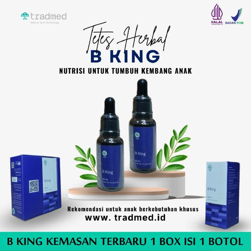 Paket 1 botol BKING Nutrisi Otak untuk Speech Delay, Hiperaktif, Autis,
