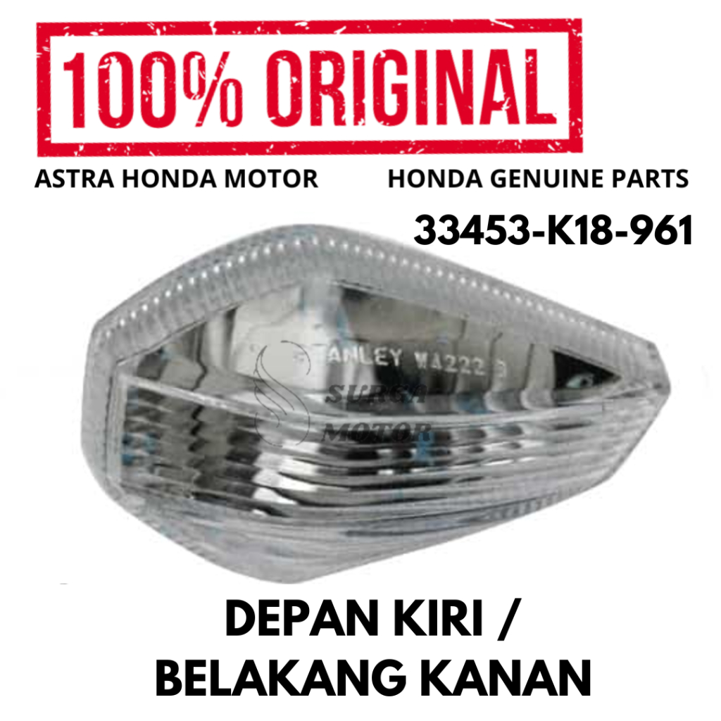 Mika Lampu Sein Ritting Depan Kiri atau Belakang Kanan Honda CB150 Verza Supra GTR Original AHM  334