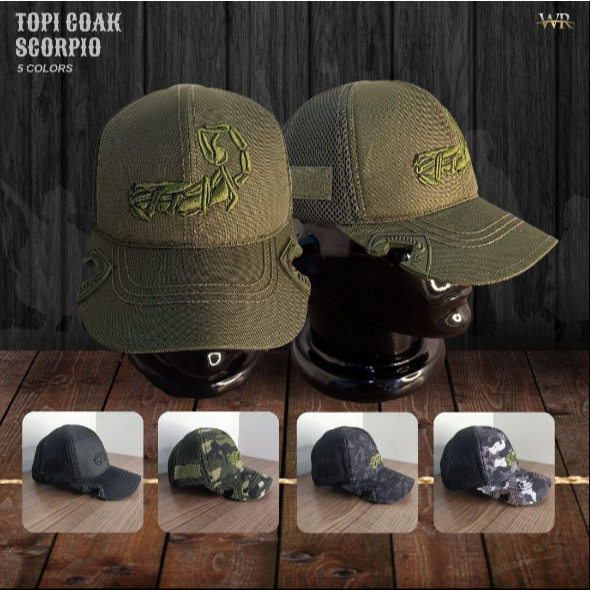 Topi Tactical Scorpio / Topi WR / Topi Pria Distro Baseball Tactical Pria Wanita Cowok Kekinian Orig