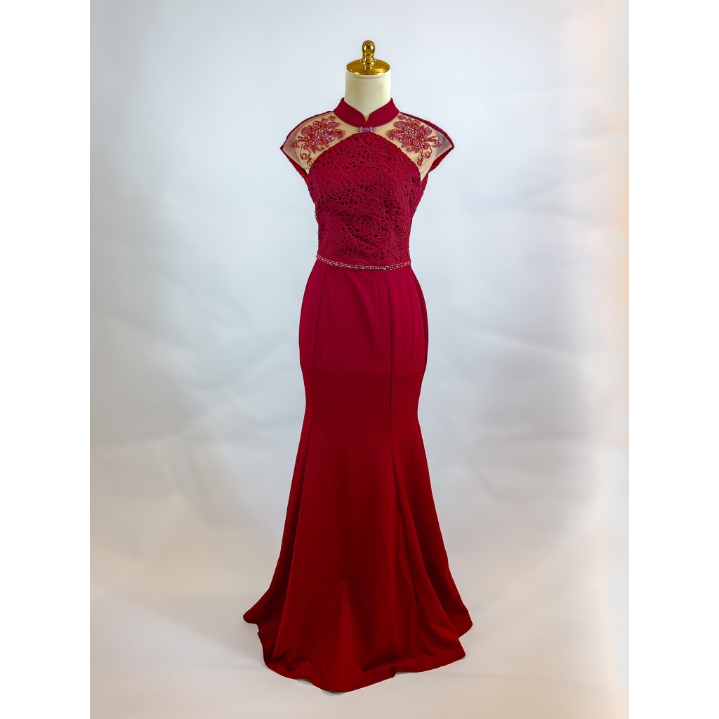 Dress Maxi Maroon (Solesale SOLEMIO)