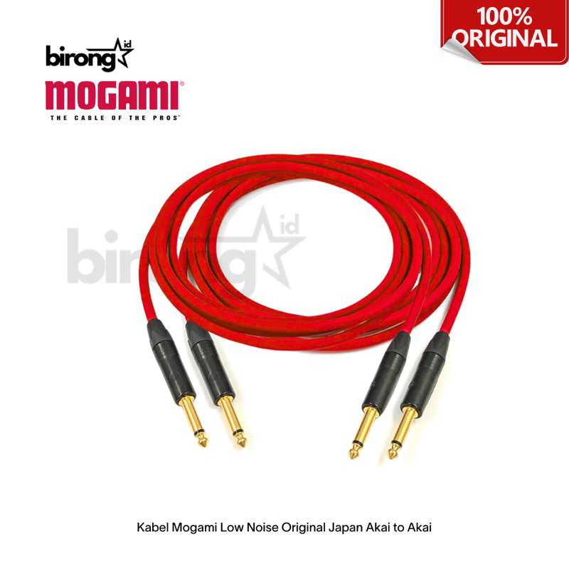 Double Akai TS Kabel Mogami 2549 Original Japan Low Noise Connector Aztec Gold Plated