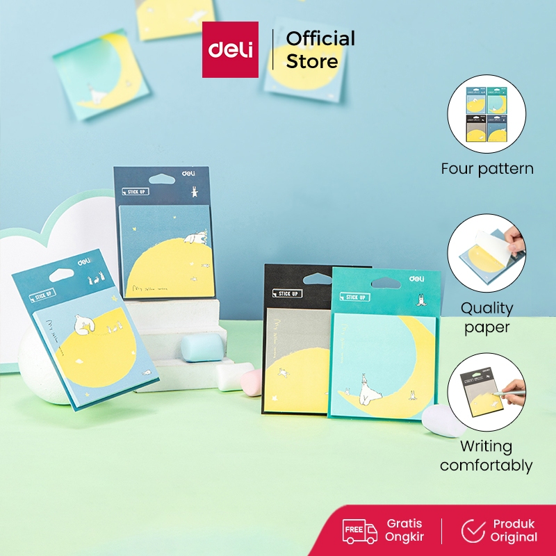 

Deli Sticky Notes / Memo Tempel Lucu 80 GSM 30 Lembar 215XX - camping time