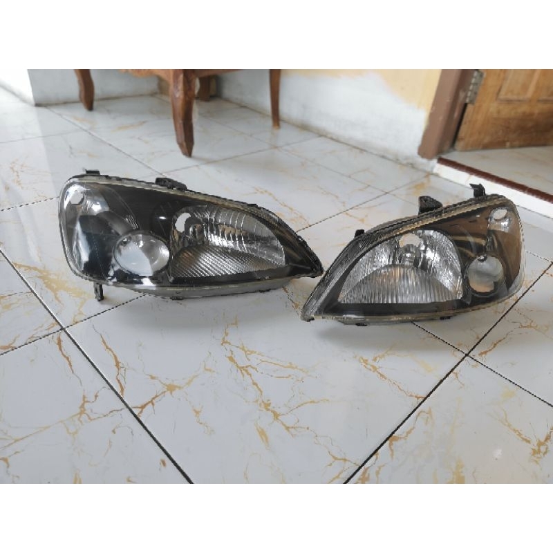 HEADLAMP LAMPU DEPAN CIVIC VTIS 2001 2002 2003 ORIGINAL