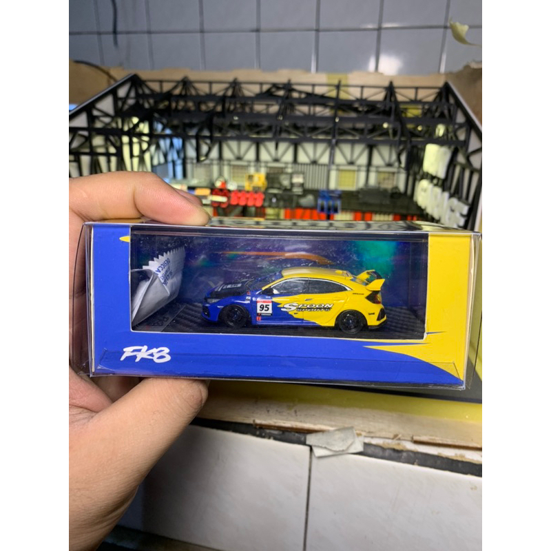 Ym model Civic fk8 spoon livery reguler version diecast 1/64