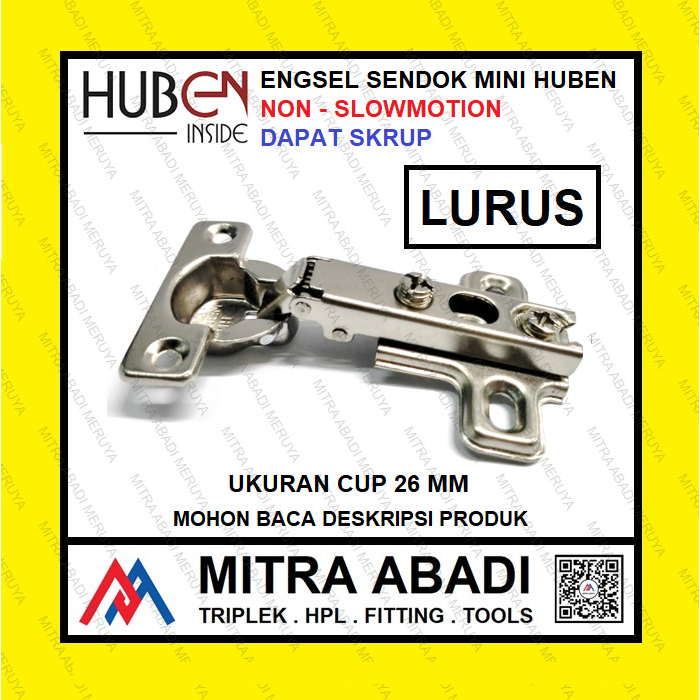 GROSIR Engsel Lemari Engsel Huben Engsel Sendok Mini HUBEN MH - 0 Lurus