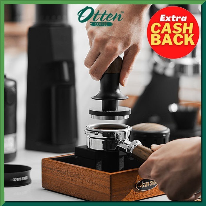 MHW-3BOMBER - Flash Flat Tamper Espresso 30lbs 51mm - Constant Pressure Sound Feedback Tamper Kopi U