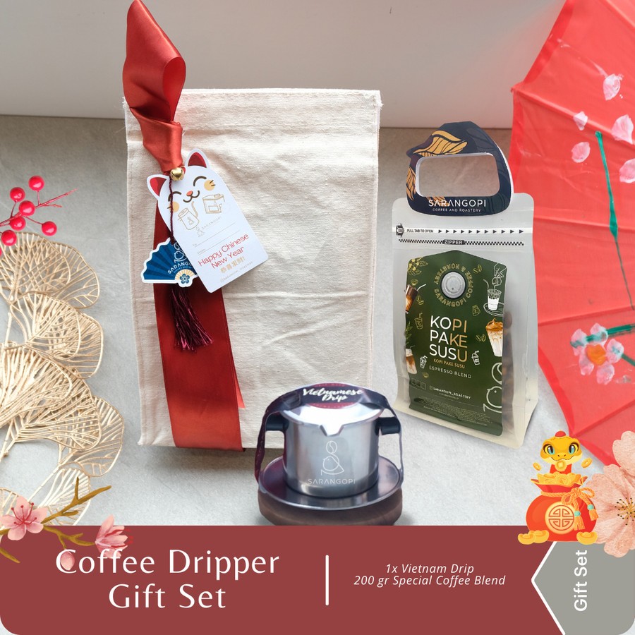 

Coffee Dripper Gift Set - Sarangopi Series - Kado Kopi Healthy Hampers Wedding Christmas Lebaran CNY Chinese New Year Birthday Valentines