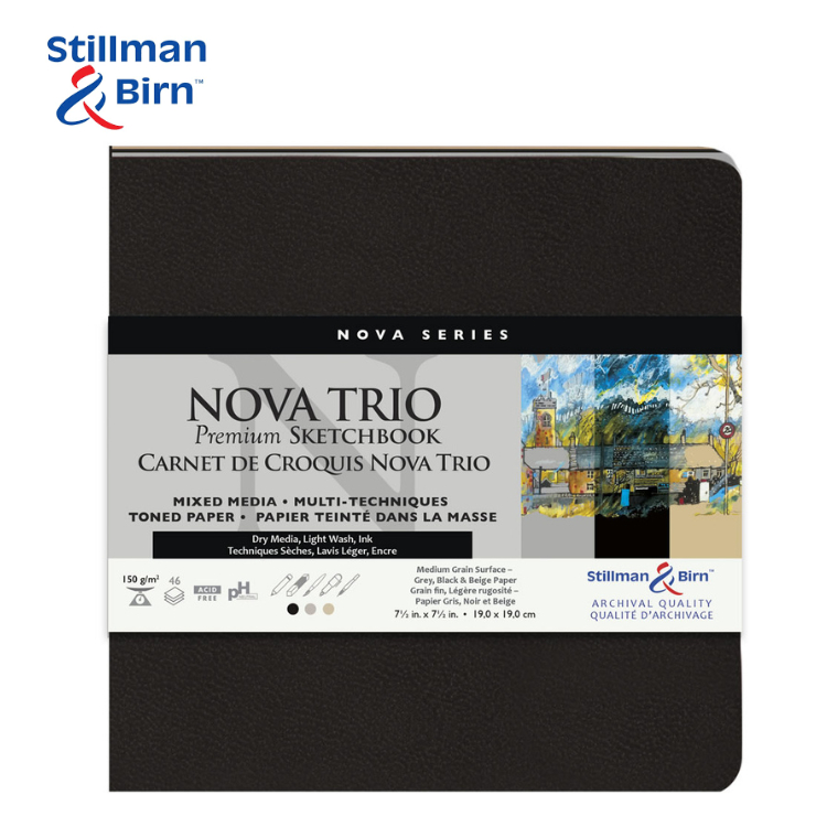 

Stillman & Birn Nova Trio Softcover Series Premium Sketchbook Mixed Media 46 Sheets