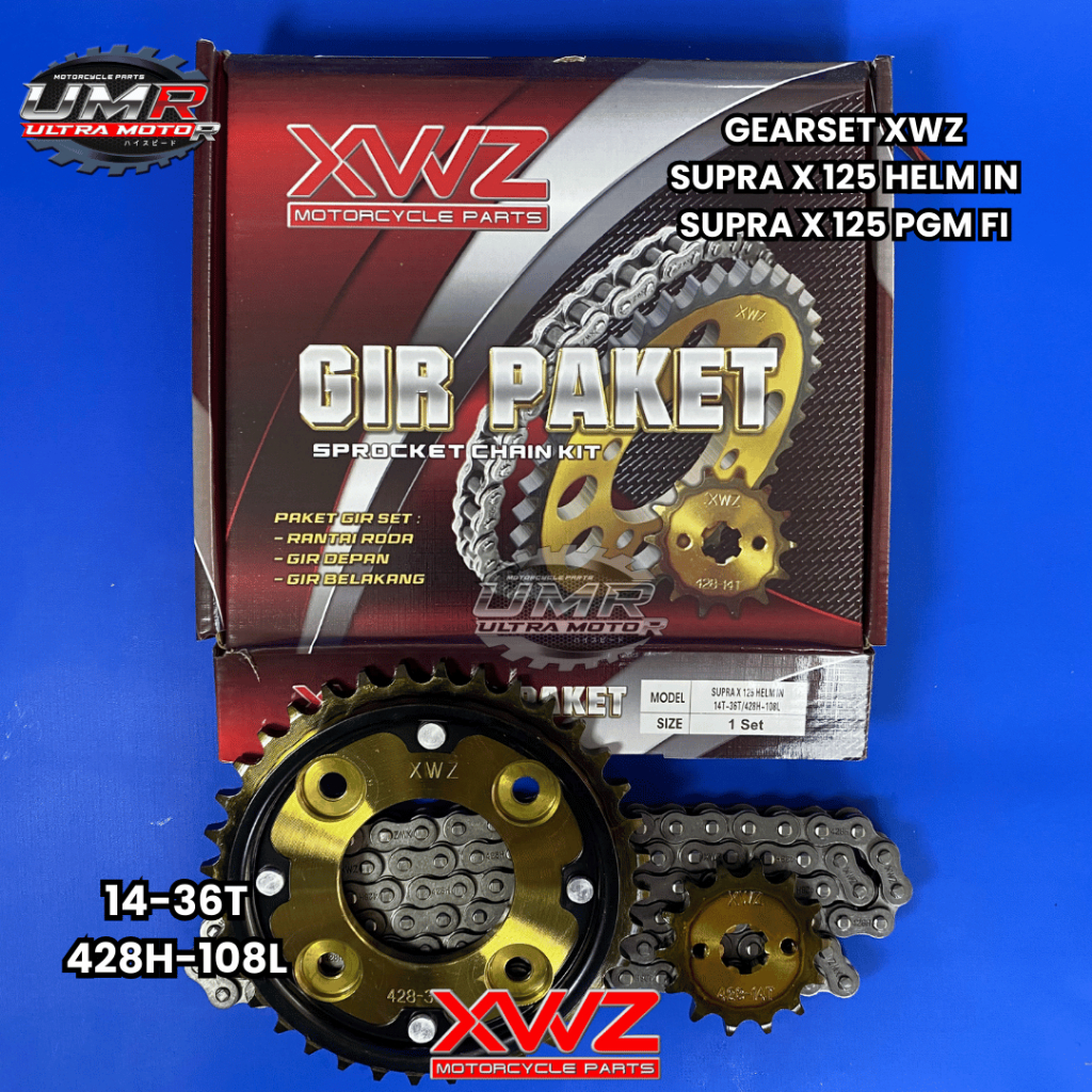 GEAR GIR SET GIR PAKET SUPRA X 125 HELM IN INJEKSI SUPRA X 125 FI XWZ