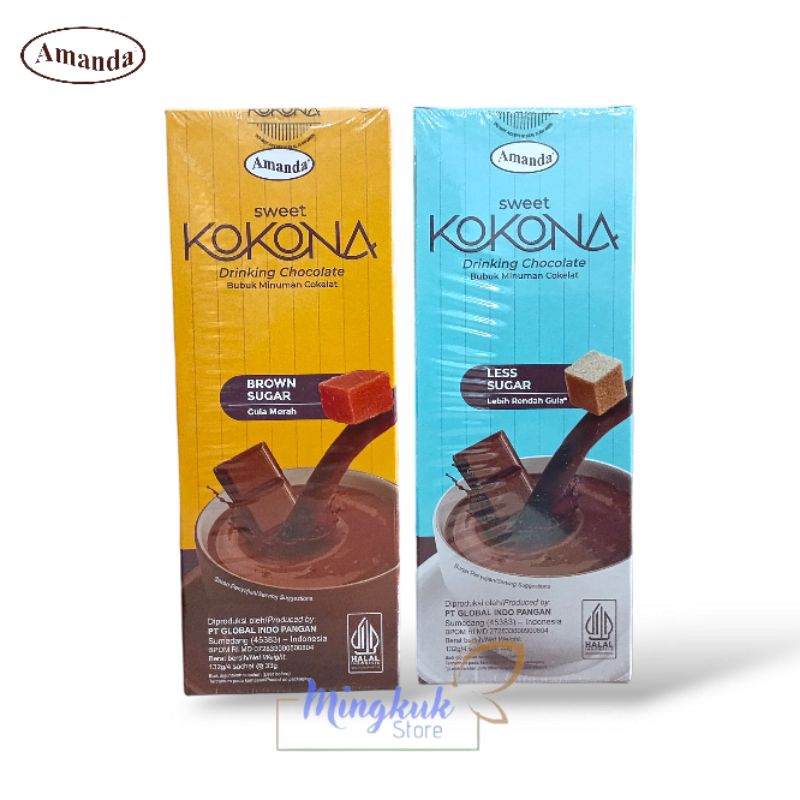 

Amanda Kokona 132gr - Kokona Brown Sugar, Less Sugar 132 gr - Bubuk Minuman Coklat