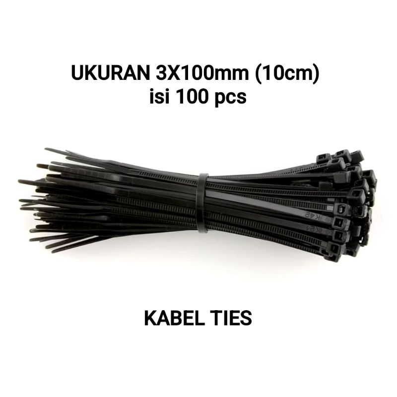 

kabel tis kabel ties locking wire ukuran 3x100mm panjang 10cm