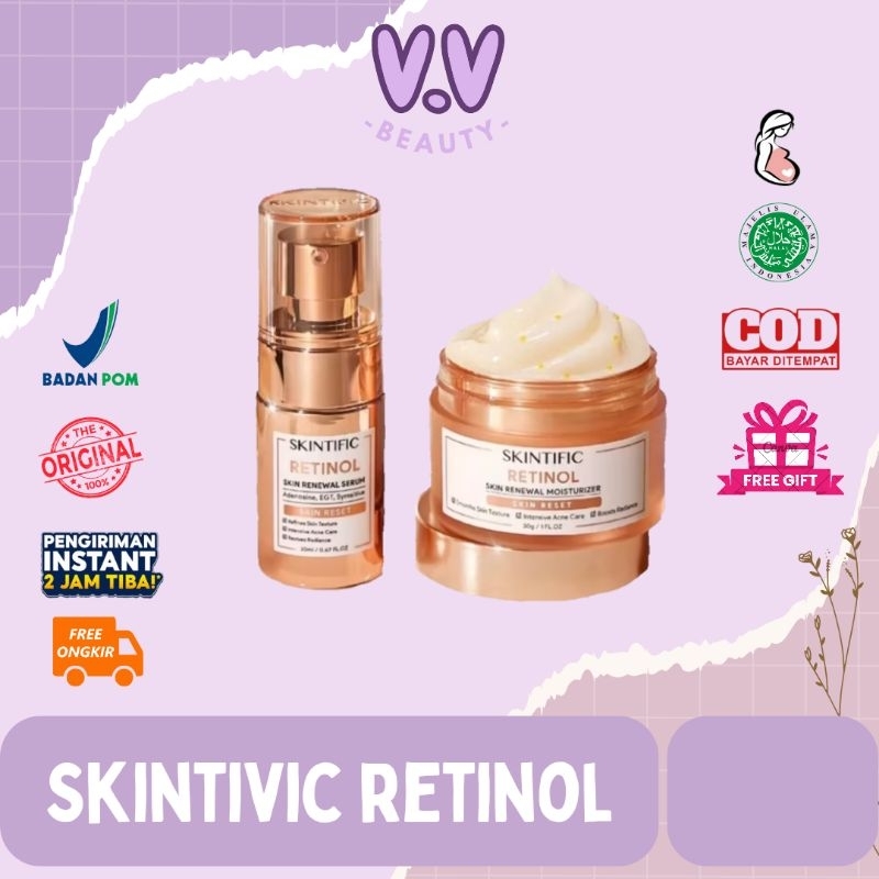 SKINTIVIC - Retinol Skintivic serum 20ml/retinol skintivic moisturizer 30 gr