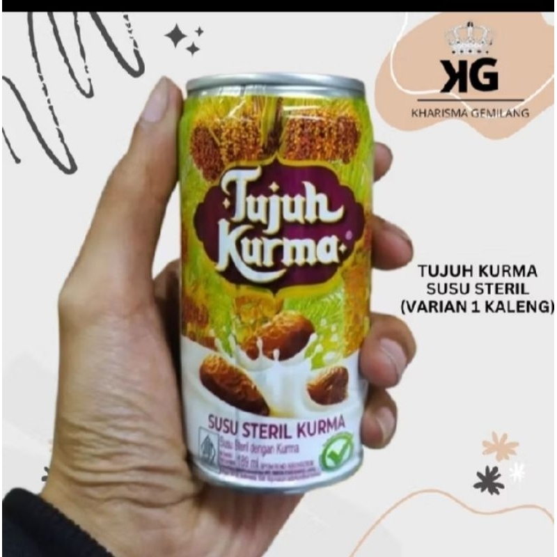 

Tujuh kurma 189ML Varian 1 Kaleng Tujuh kurma susu steri kurma minuman Bergizi susu putih enak HALLAL lagi