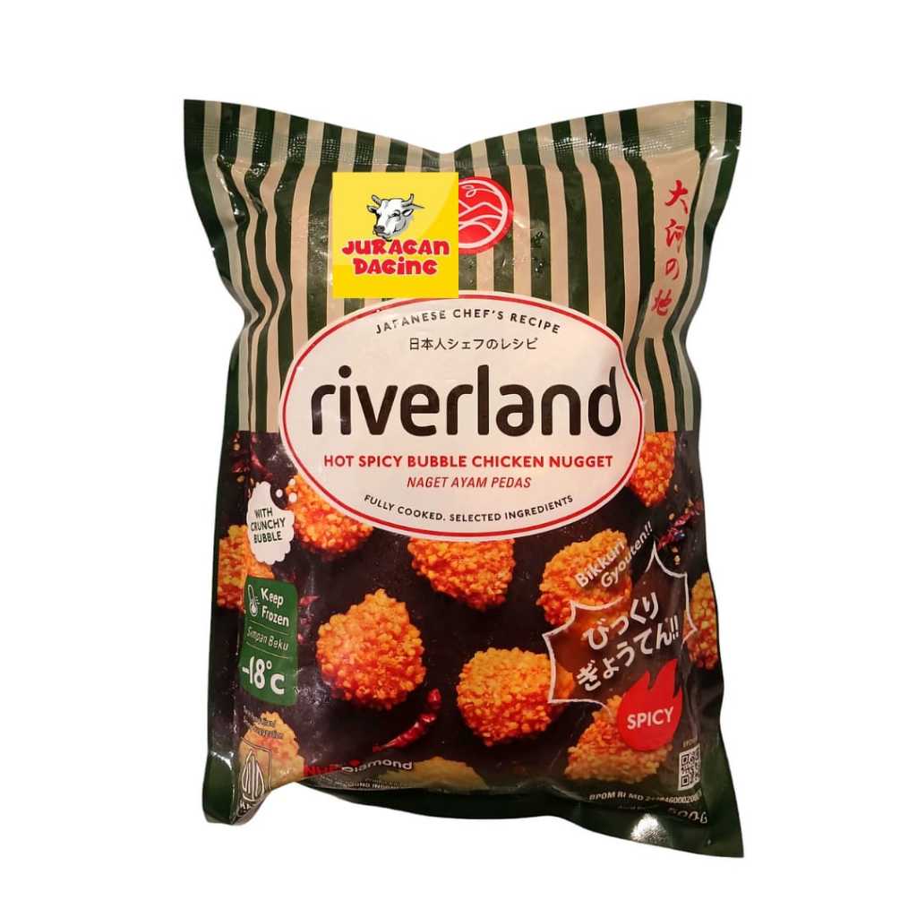 

Riverland Hot Spicy Bubble Chicken Nugget Naget Ayam Pedas 500gr