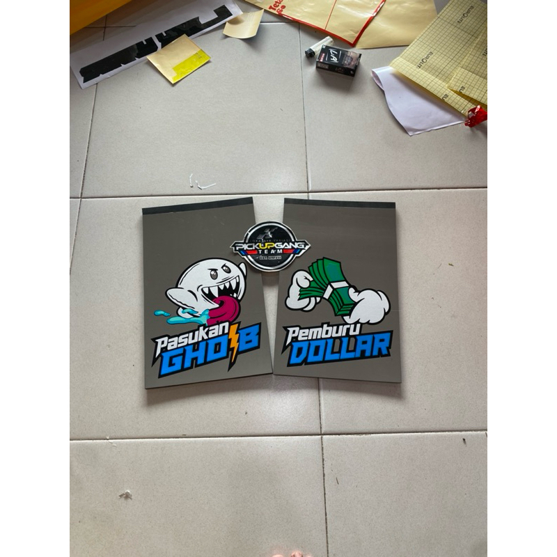 JUAL KARPET LUMPUR VARIASI PICK-UP PENAHAN LUMPUR KEPET EBEK KARET LUMPUR DAN STICKER UKURAN L300
