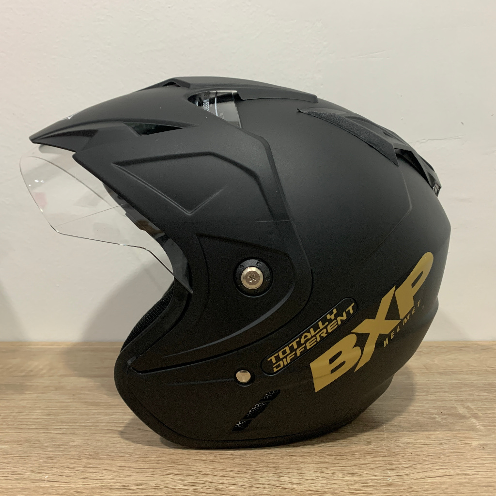 Helm BXP GL Polos Solid - 1 Kaca single Visor- Helm SNI - Helem Dewasa Godzilla