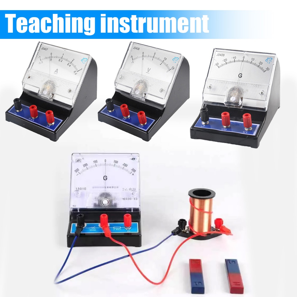 Ampere meter analog Volt meter dc Detektor Ammeter Demonstrasi pengajaran percobaan fisika