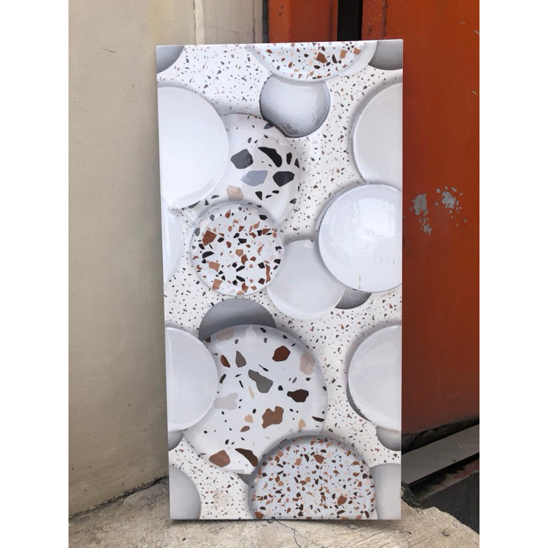 Keramik Titus Chalcedony Crema & Grey 25x50 kw 1