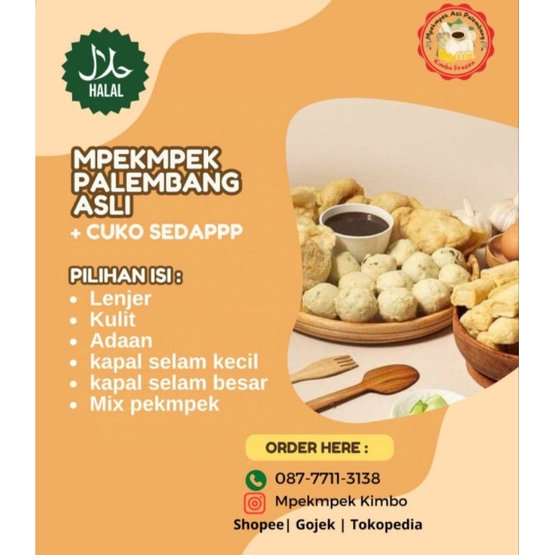 

Pekmpek Khas Palembang kecil Isi 10 + Cuko sedap 100ml