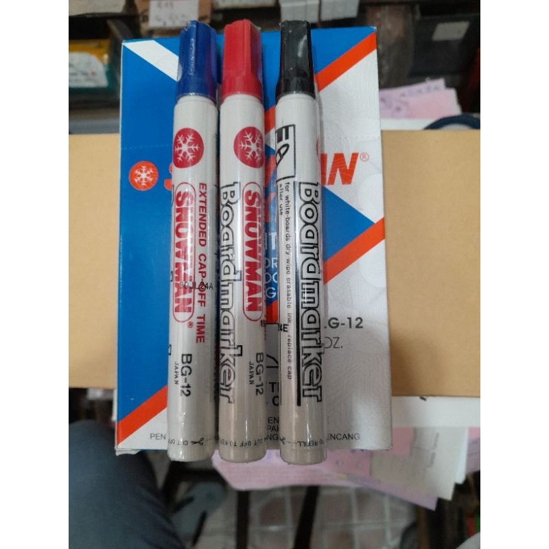 

spidol whiteboard snowman