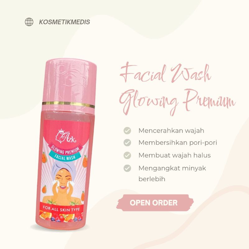 GLOWING PREMIUM FACIAL WASH || PEPAYA FACIAL WASH KENTAL || SABUN PEPAYA KENTAL || FACE WASH PEPAYA 