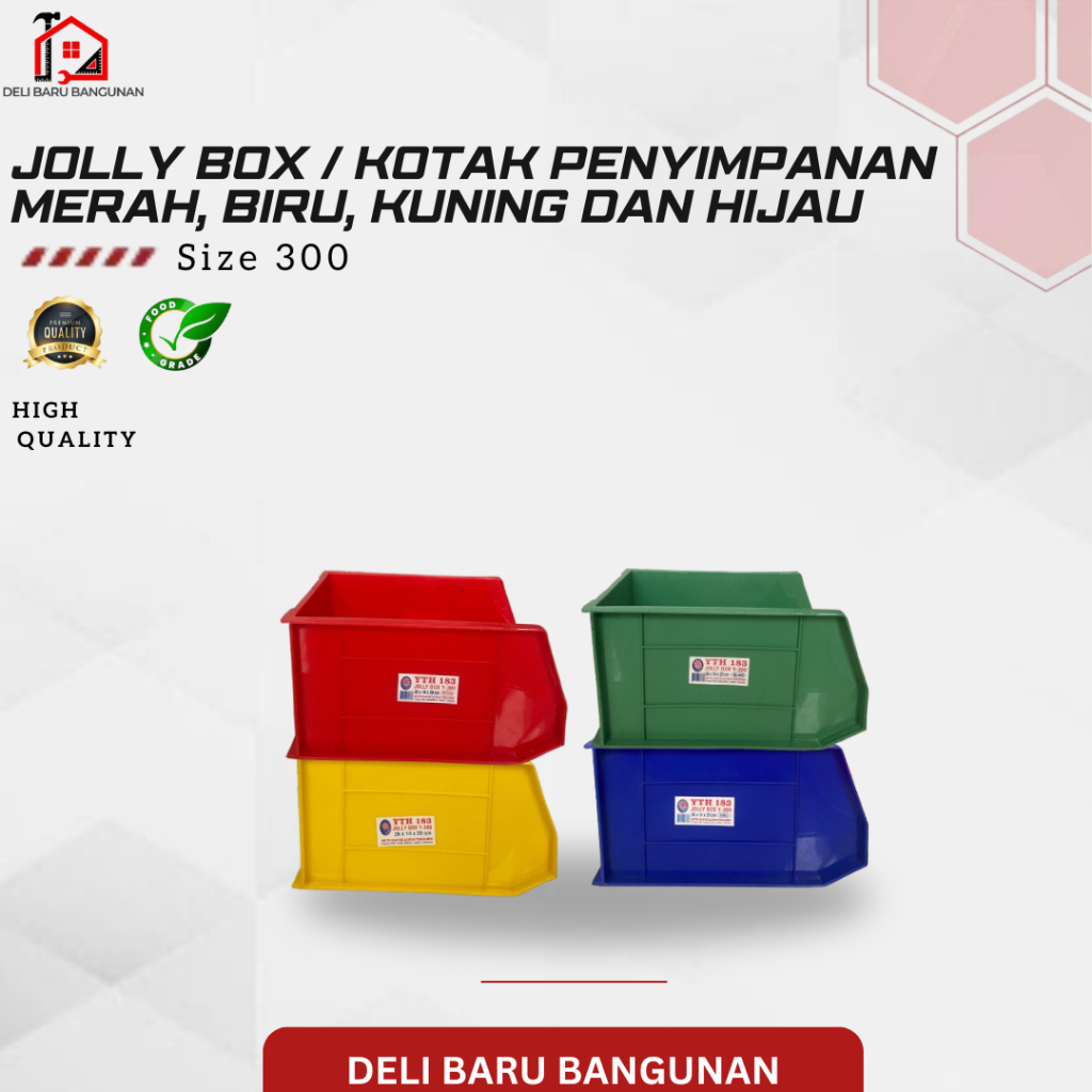 Jolly box ukuran Y300-BOX SPAREPART-BOX PERKAKAS/RUMAH (SATUAN)