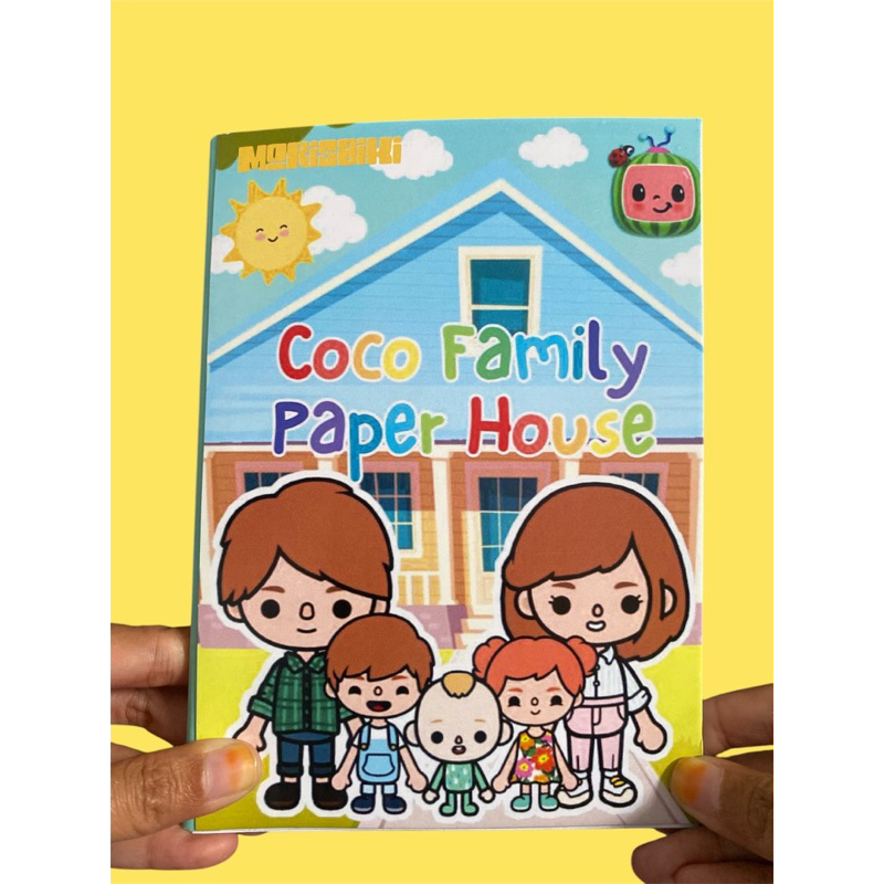 RB22 Paper Doll Toca Boca Family Life World Busy Book Versi Cocomelon Quiet Busy Book Mainan Anak