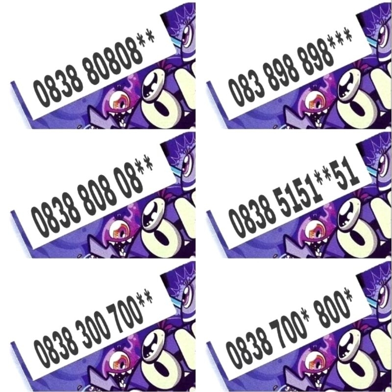 NOMOR CANTIK AXIS 0838 9009**** // 0838 9119****