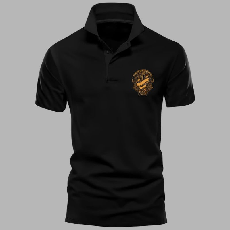 KAOS DISTRO KAOS T-SHIRT KERAH KANCING COWOK LENGAN PENDEK JUMBO GAMBAR BUNIPANJARAN MOTIF DTF