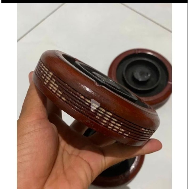 ASBAK KAYU MURAH / ASBAK KAYU PERNIS / TEMPAT ABU ROKOK / ASBAK KAYU PERNIS MURAH