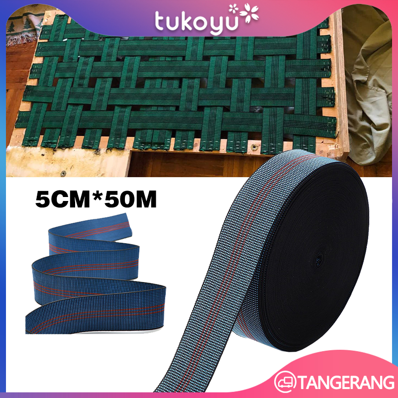 Sofa Tali Elastis-Webbing Sofa 5cm*25m-Tali Webbing Elastis Sofa